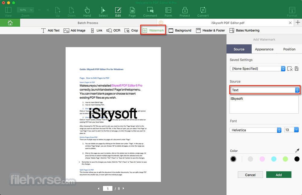 iskysoft pdf editor for mac